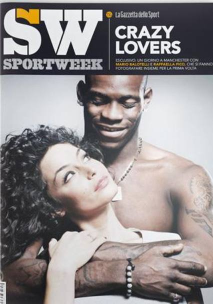 La copertina di SportWeek ai tempi dell&#39;amore con Mario Balotelli